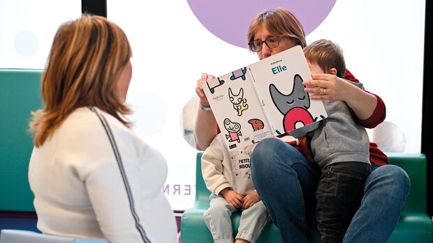 Lecture au relais petite enfance Barbusse